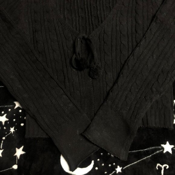 Dolls Kill Sweater Weather Cable Knit Cardigan - Picture 2 of 3